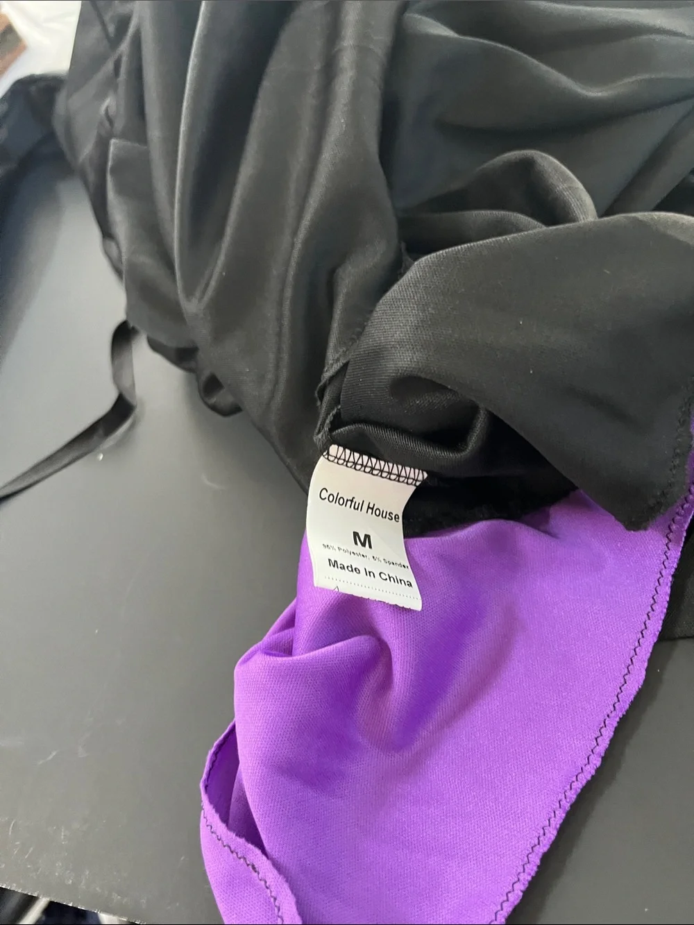 Kids Black and Purple Witch Costume Cloak with Hood
